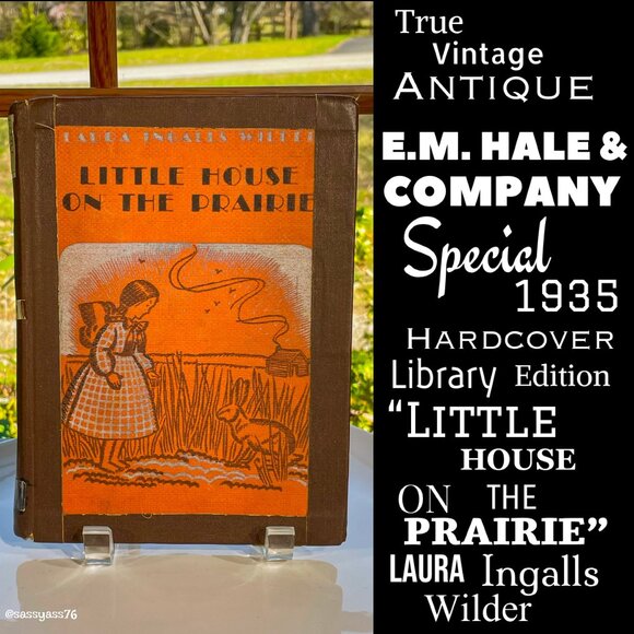 ▪️VTG/ANTIQUE▪️1935 Special Ed Hardcover Library 'LITTLE HOUSE ON THE PRAIRIE' - Picture 1 of 12